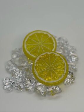 Lemon Slices & Crystal Crushed Ice Cubes